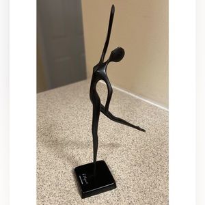 Brushed Bronze Ballet Dancer Sculpture by Bodrul Khalique